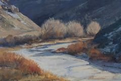 Nancy Lewis winter scene painting